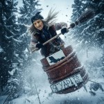 Баба Яга в полете